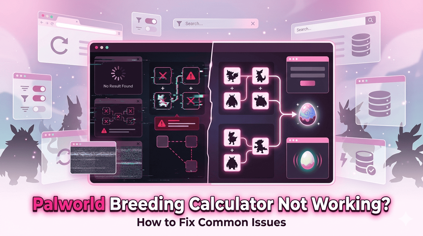 Palworld breeding calculator not working fix
